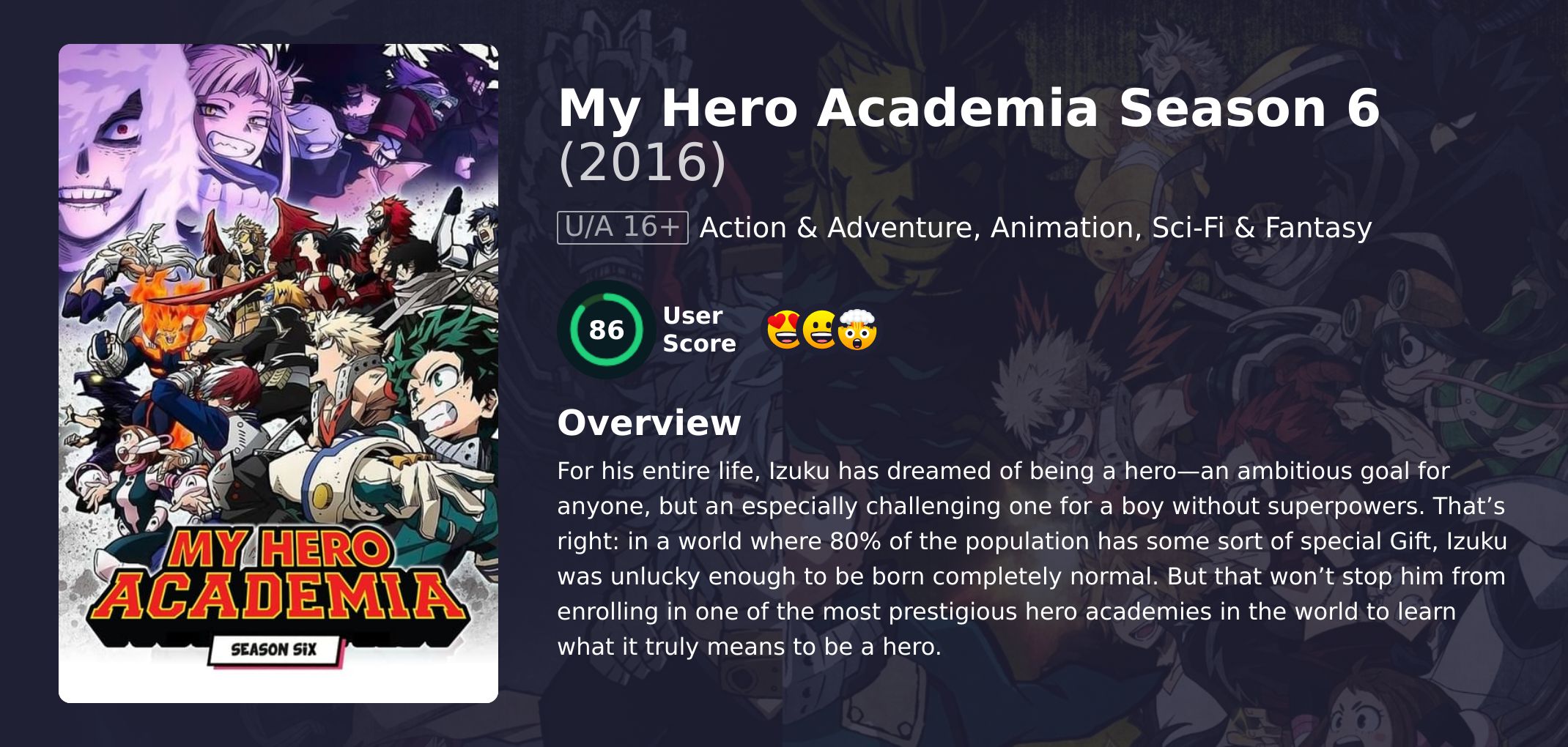 My Hero Academia Season 6 Japanese Dubbed