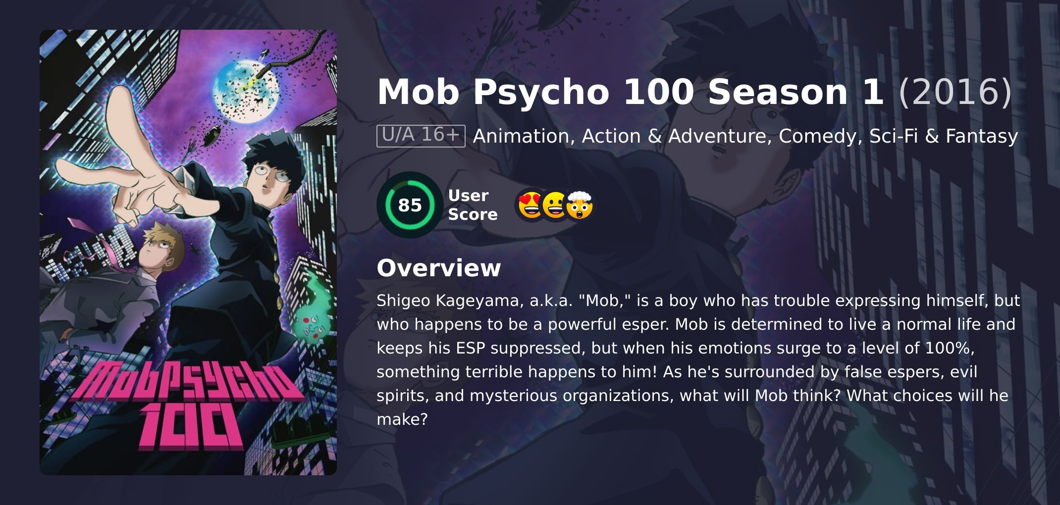 Mob Psycho 100 Season 1 Japanese Dubbed