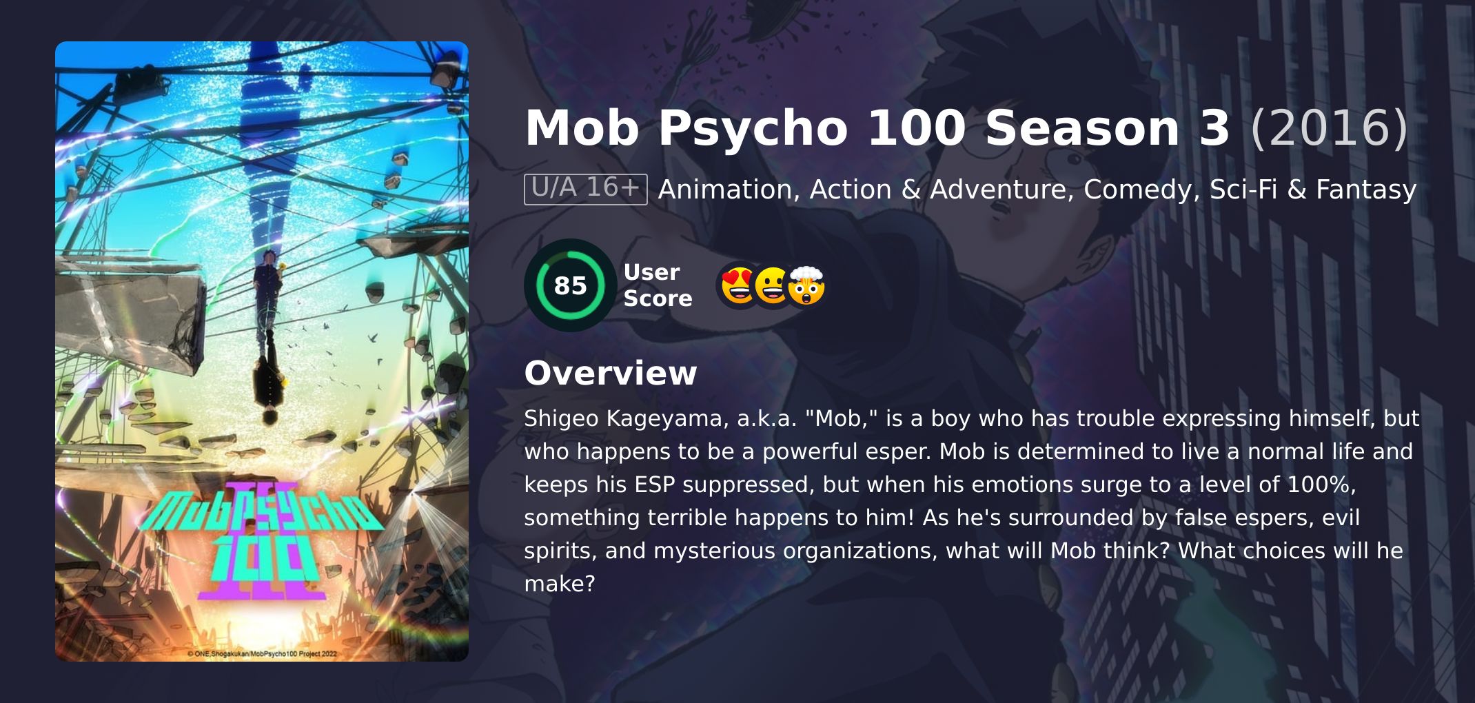 Mob Psycho 100 Season 3 Japanese Dubbed