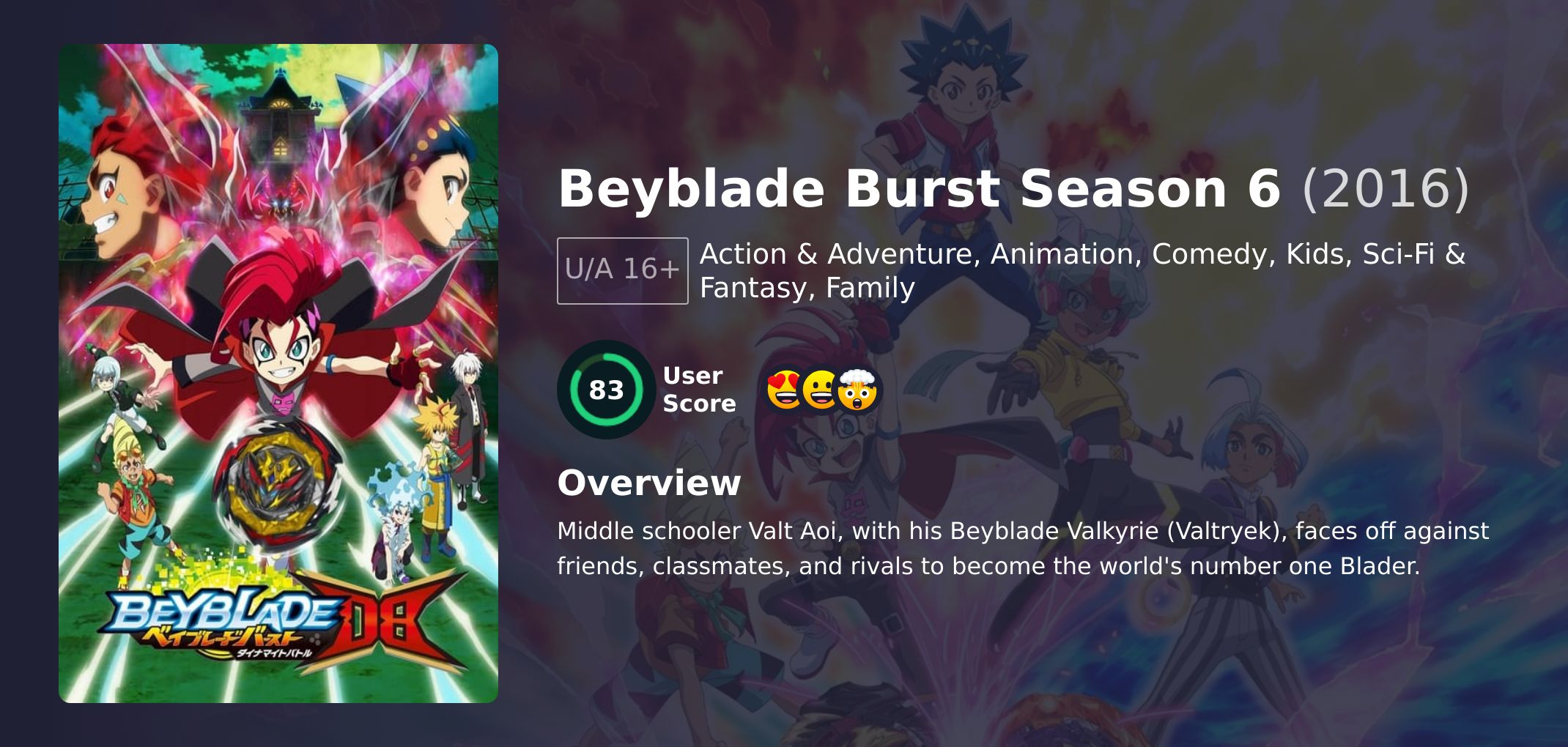 Beyblade Burst Season 6 Hindi Dubbed