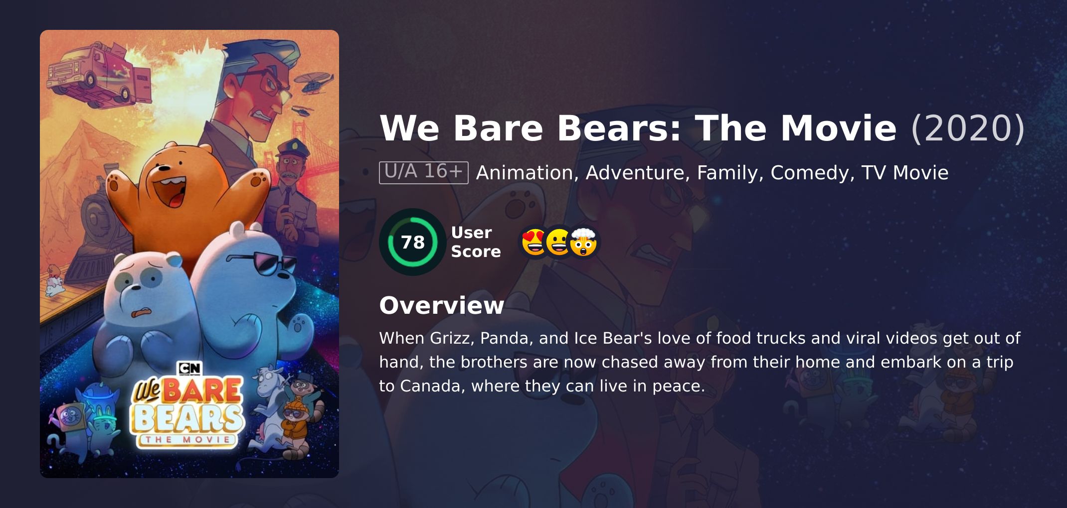 We Bare Bears: The Movie Movie Hindi Dubbed