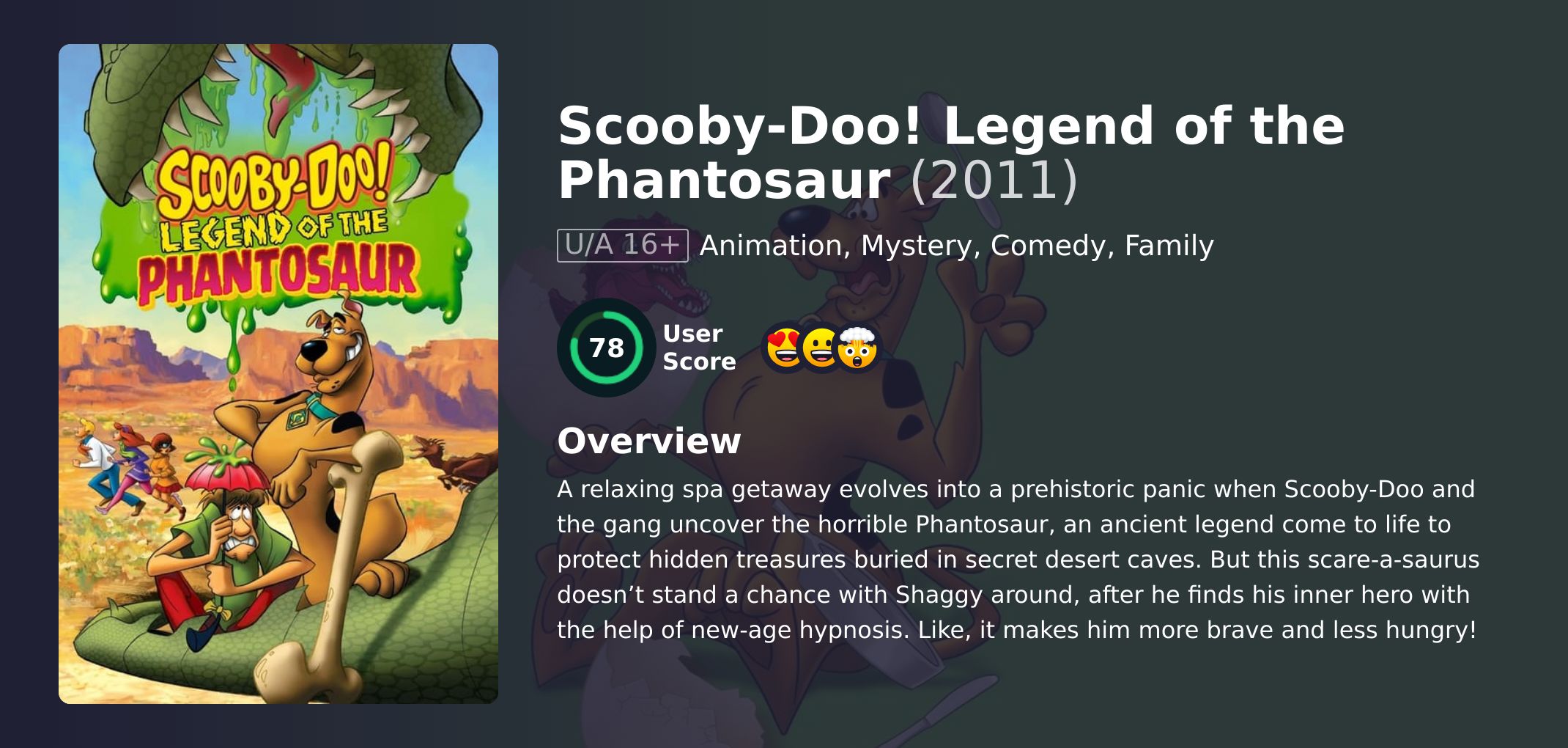 Scooby-Doo! Legend of the Phantosaur Movie English Dubbed