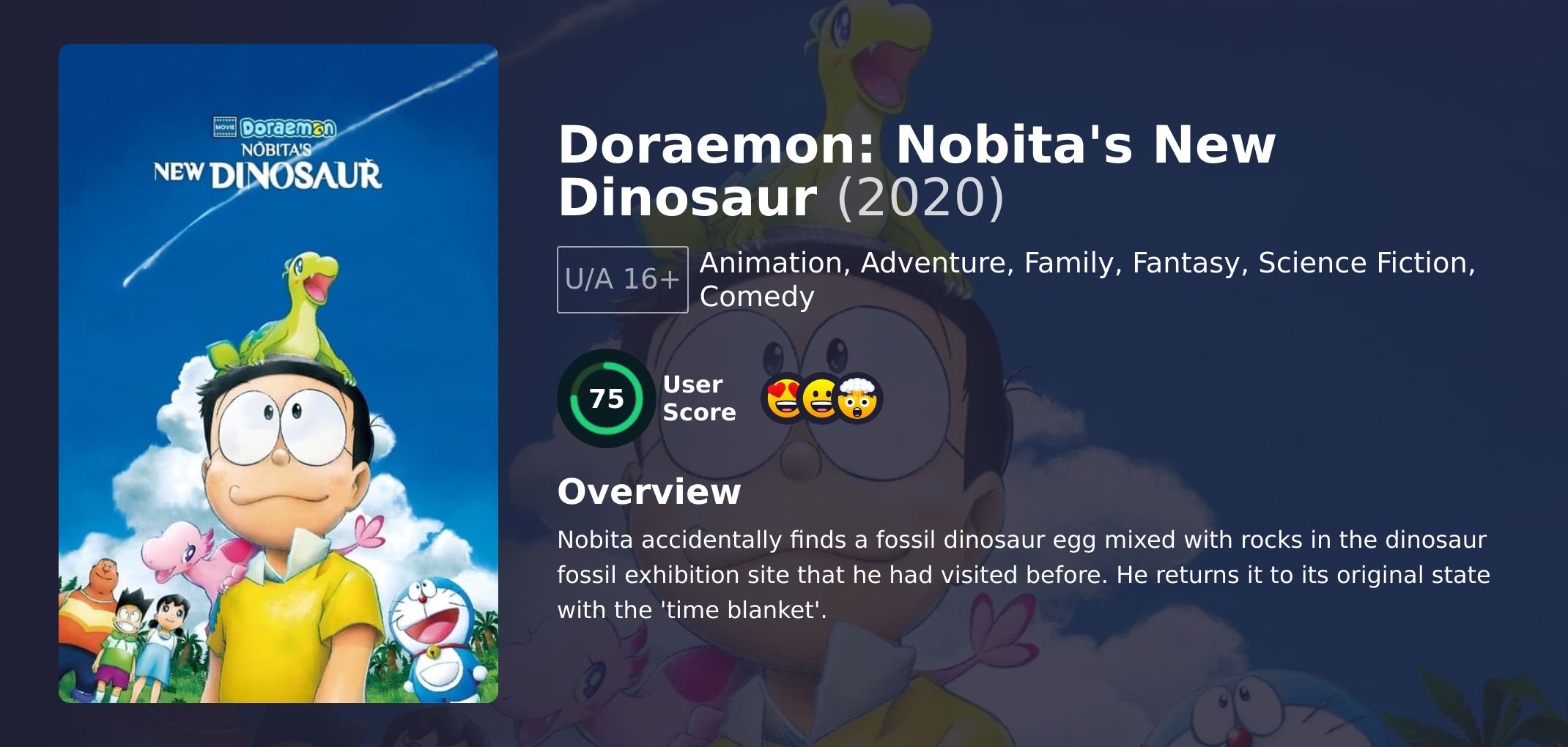 Doraemon: Nobita's New Dinosaur Movie English Dubbed