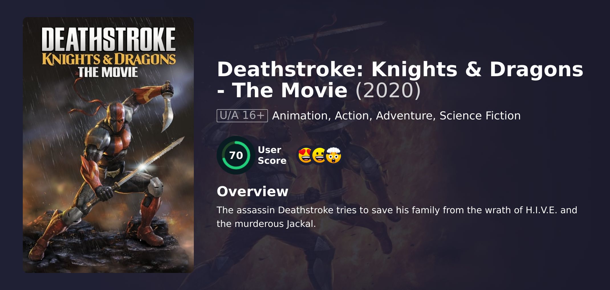 Deathstroke: Knights & Dragons - The Movie Movie Hindi Dubbed