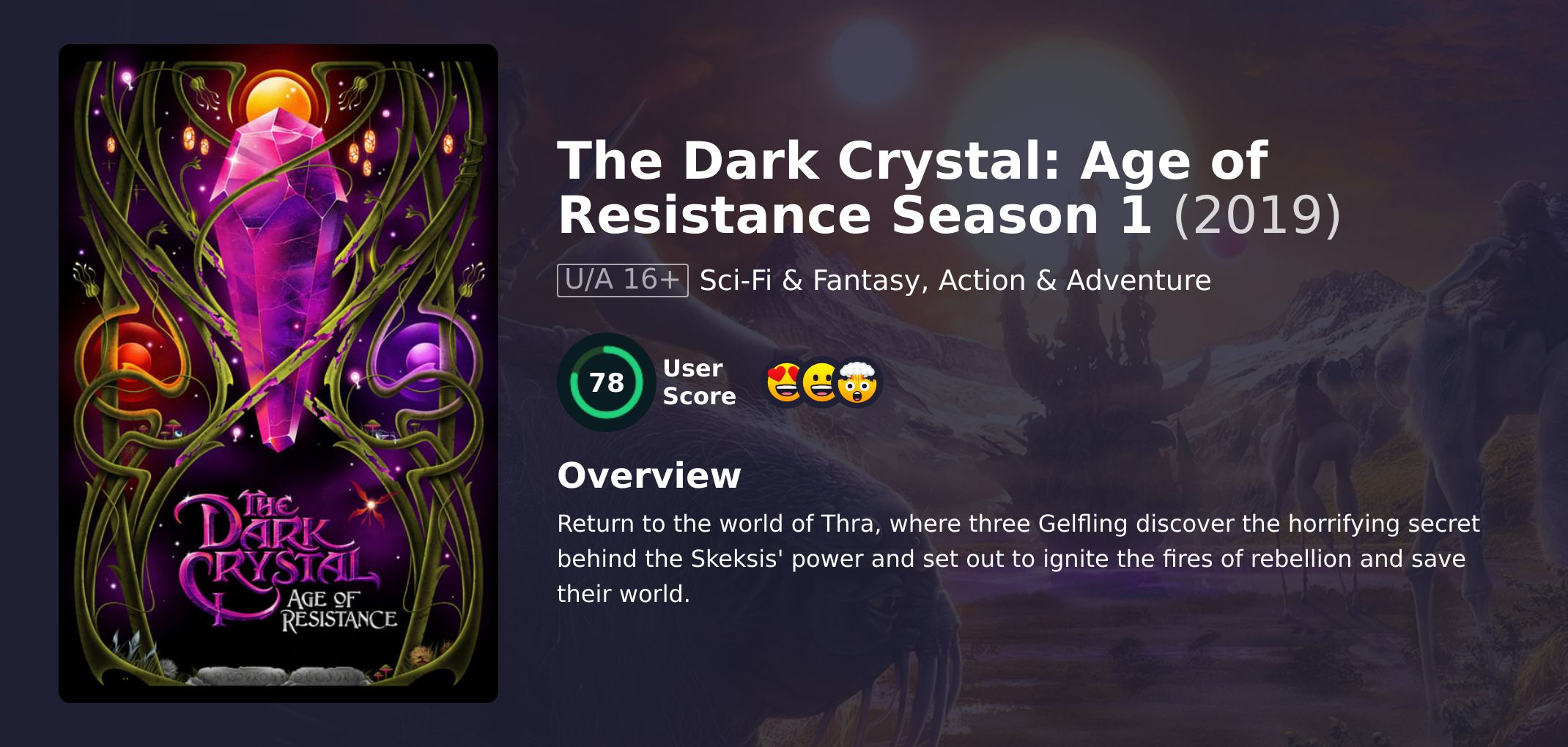 The Dark Crystal: Age of Resistance Season 1 Hindi Dubbed