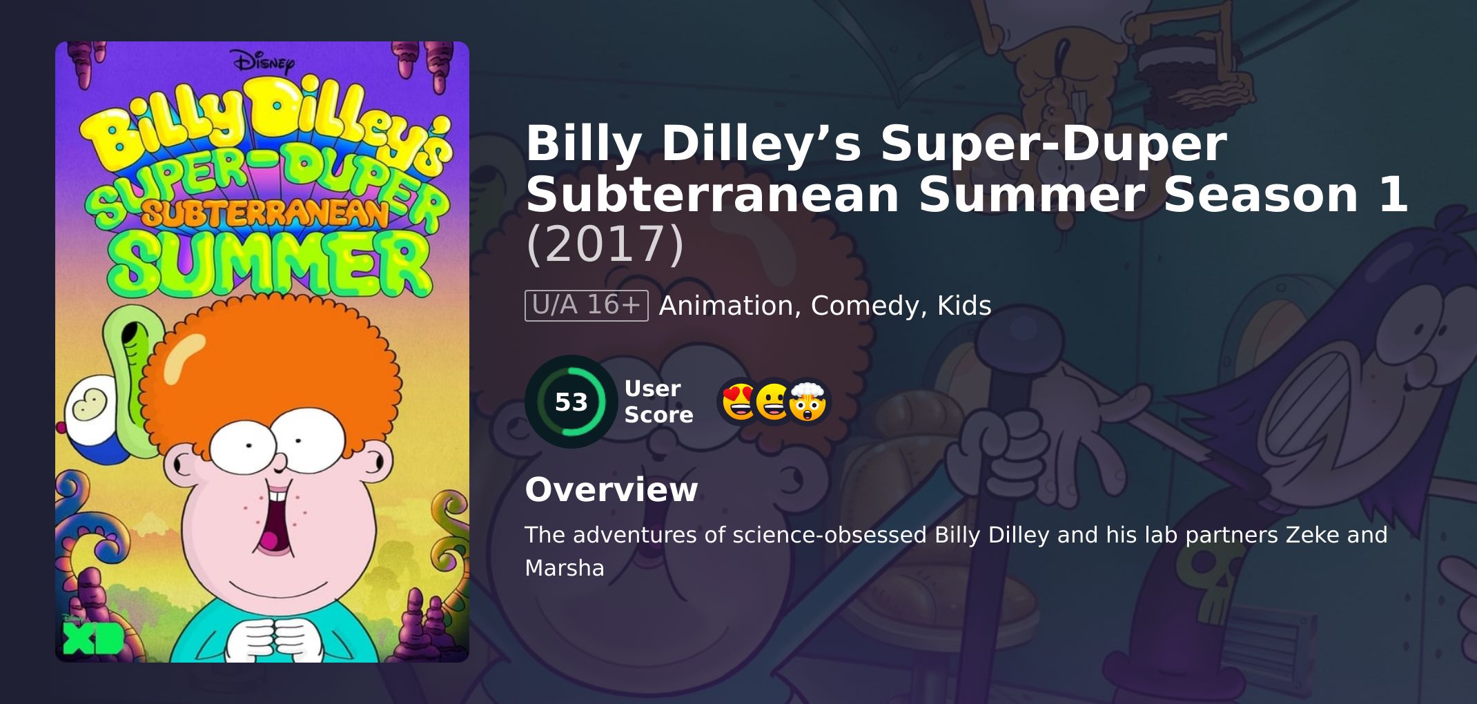 Billy Dilley’s Super-Duper Subterranean Summer Season 1 Hindi Dubbed