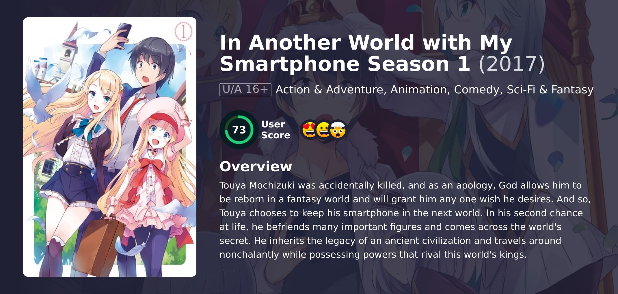 In Another World with My Smartphone Season 1 Hindi Dubbed