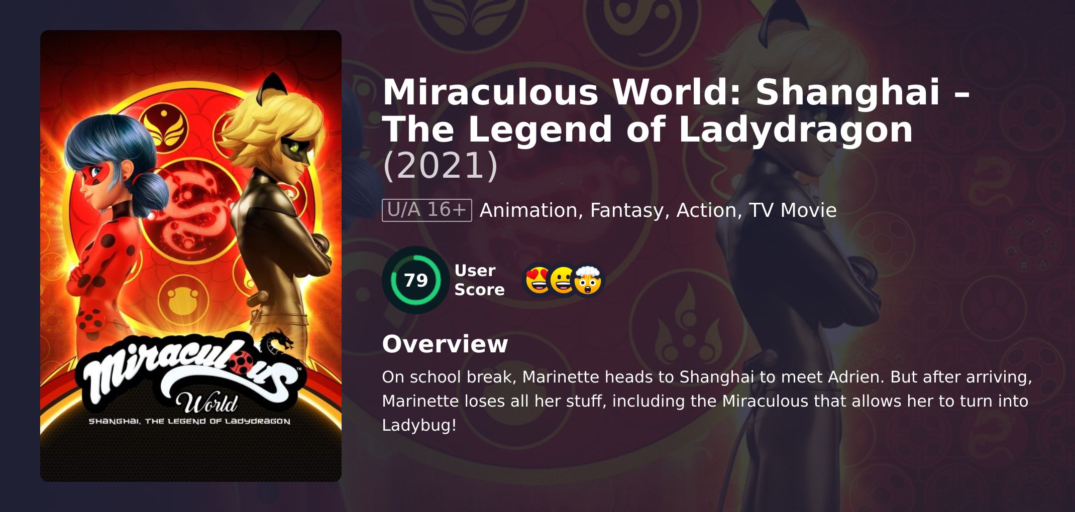 Miraculous World: Shanghai – The Legend of Ladydragon Movie English Dubbed