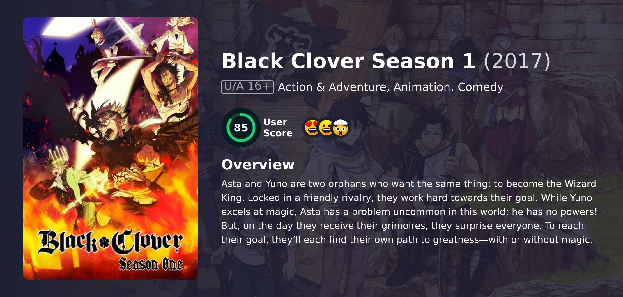 Black Clover Season 1 Hindi Dubbed