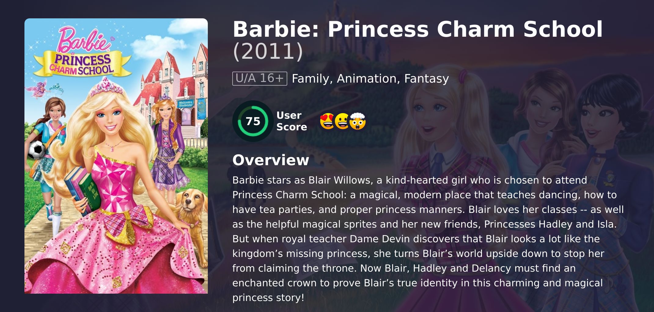 Barbie: Princess Charm School Movie Hindi Dubbed