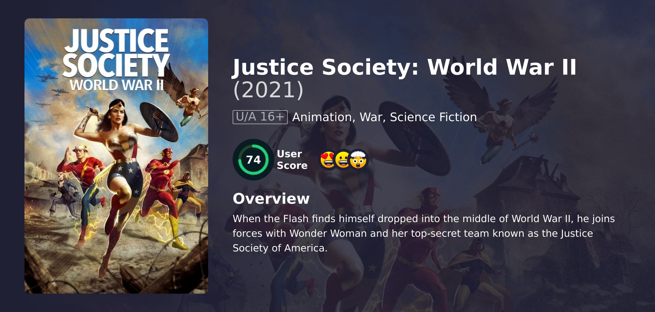 Justice Society: World War II Movie English Dubbed