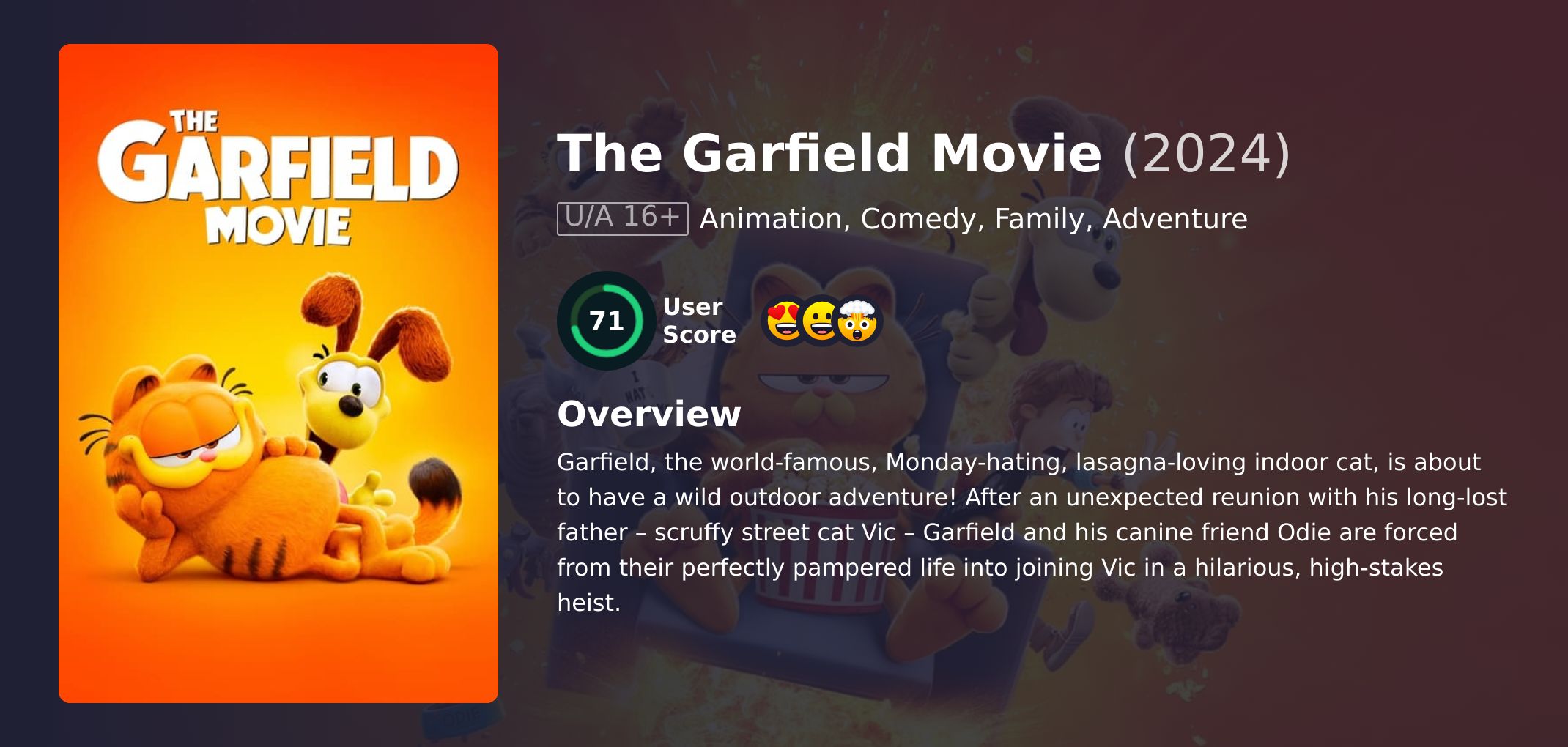 The Garfield Movie Movie Hindi Dubbed