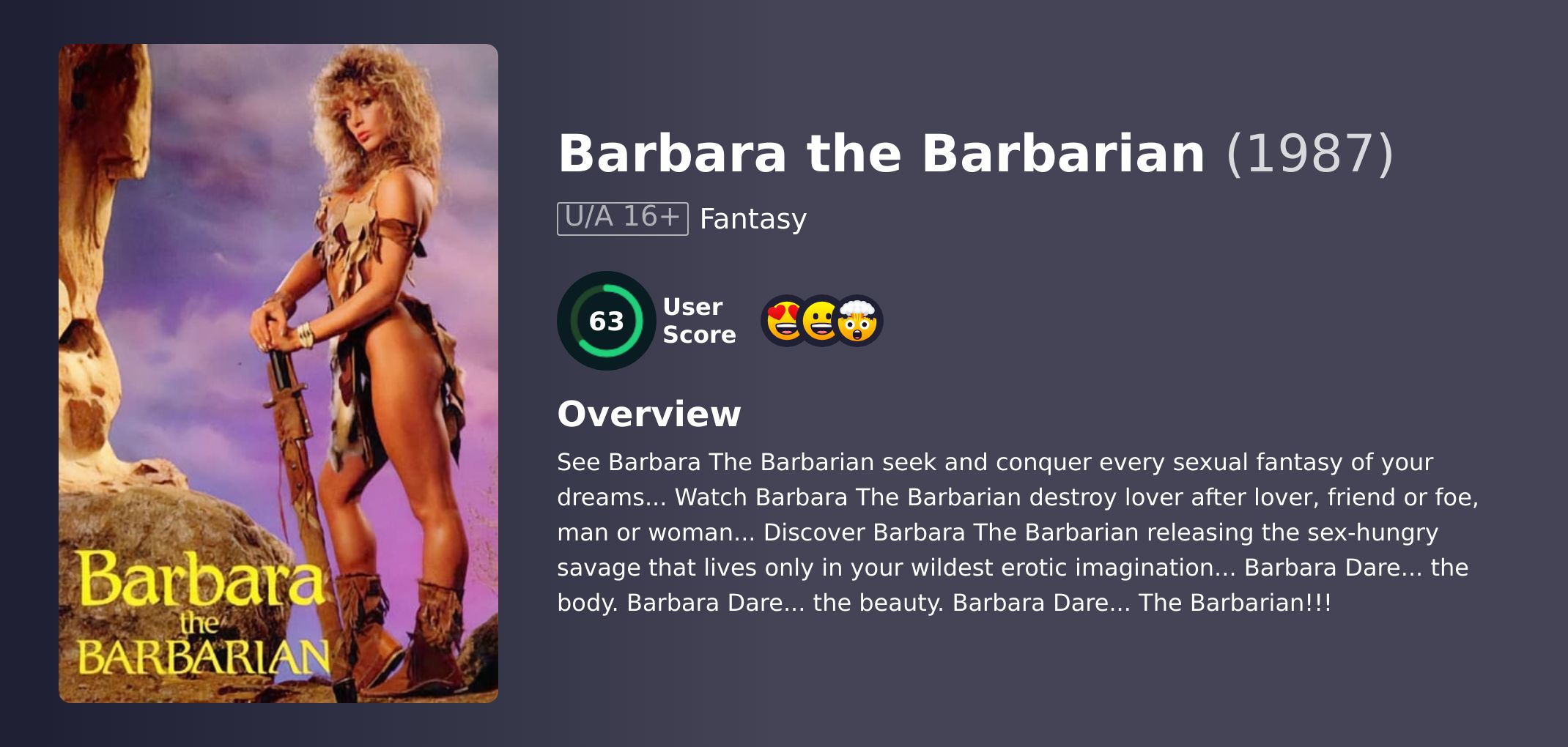 Barbara the Barbarian Movie Japanese Dubbed