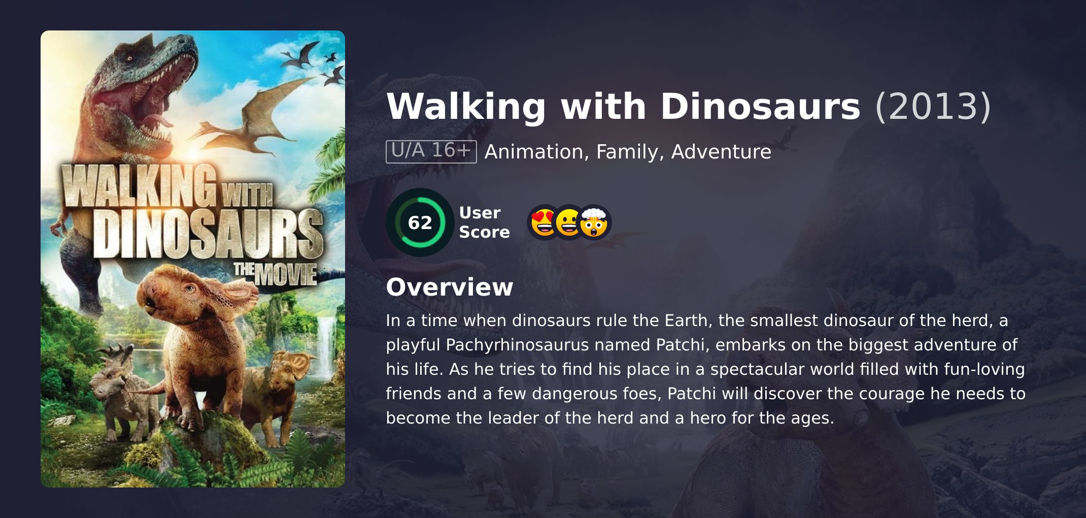 Walking with Dinosaurs Movie English Dubbed