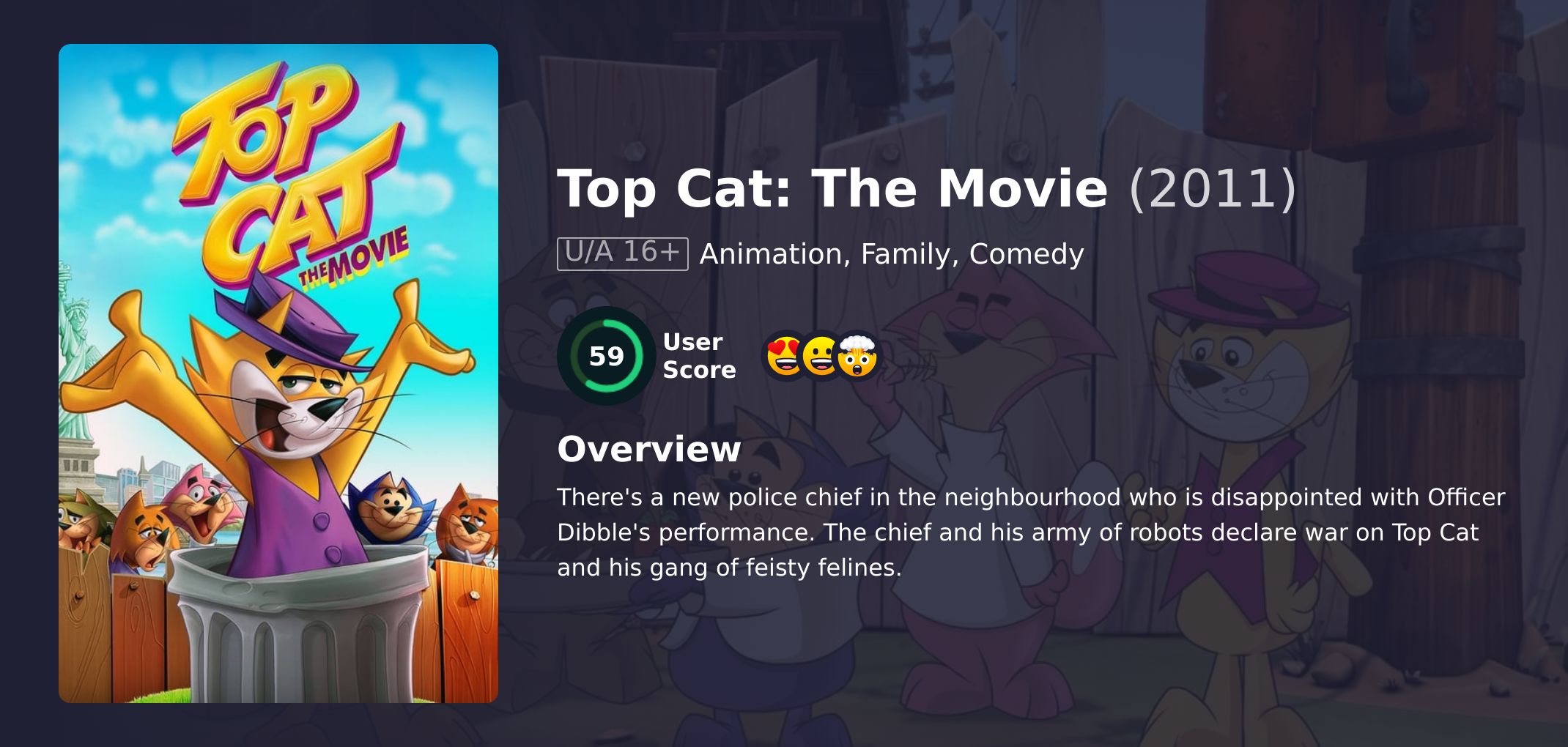 Top Cat: The Movie Movie Hindi Dubbed