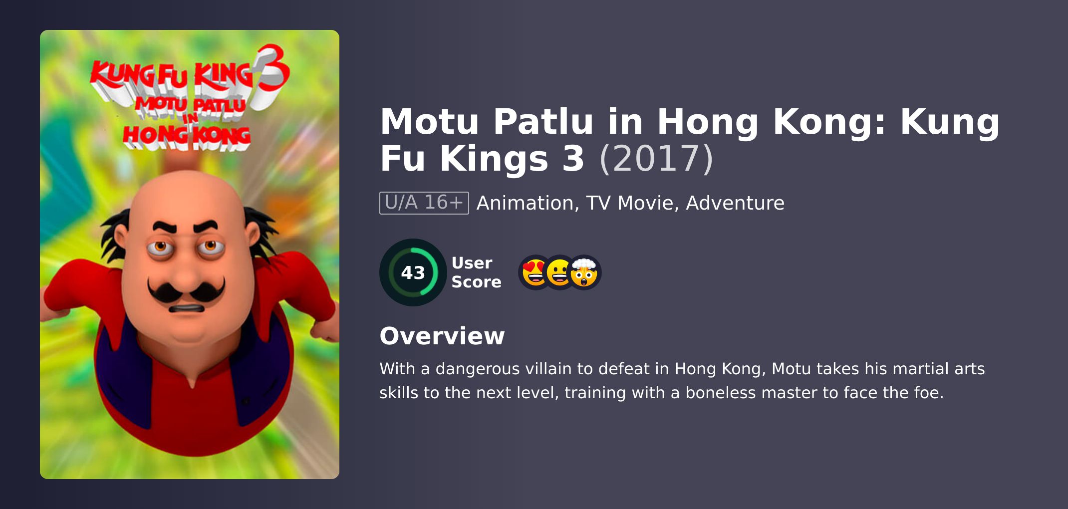 Motu Patlu in Hong Kong: Kung Fu Kings 3 Movie Hindi Dubbed