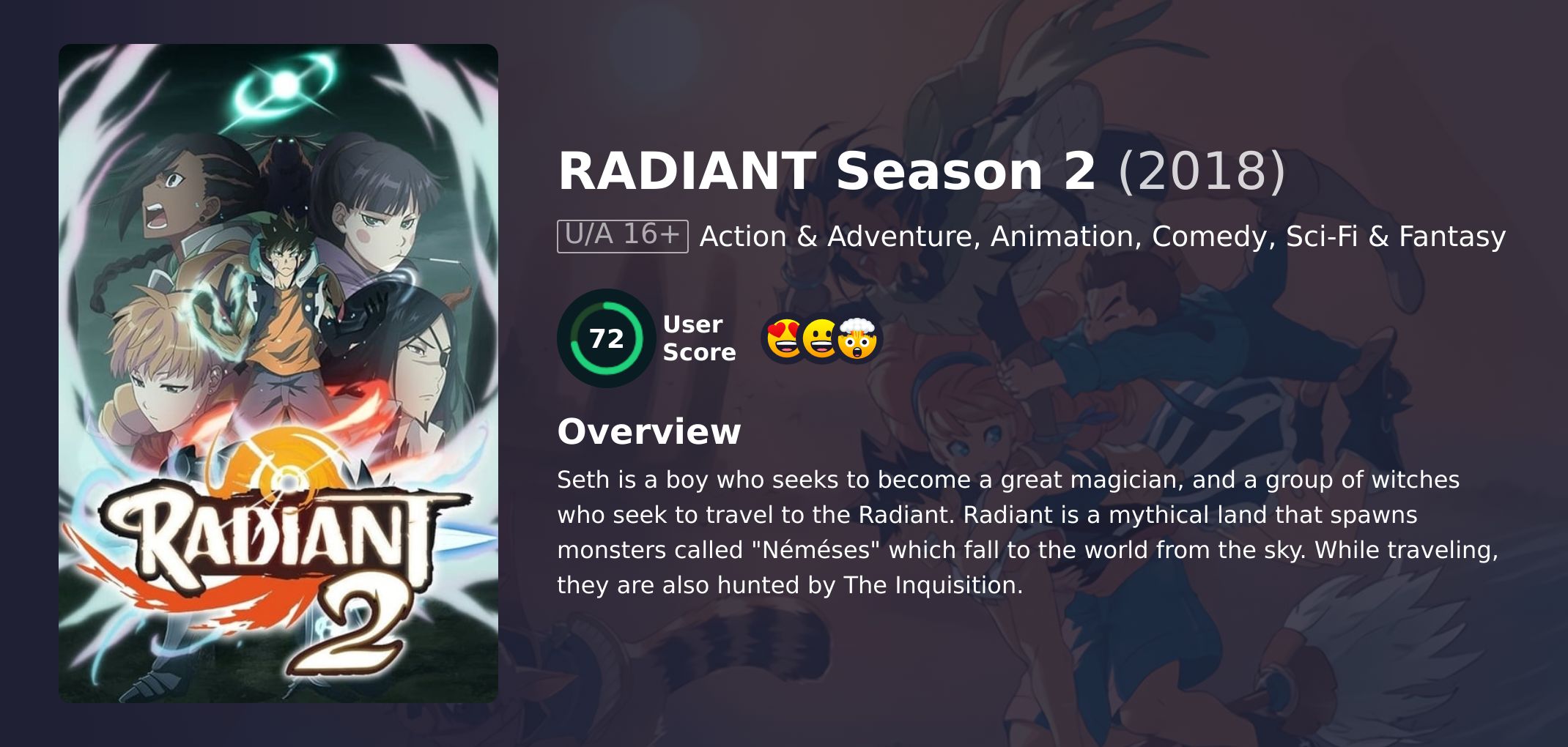 RADIANT Season 2 Hindi Dubbed