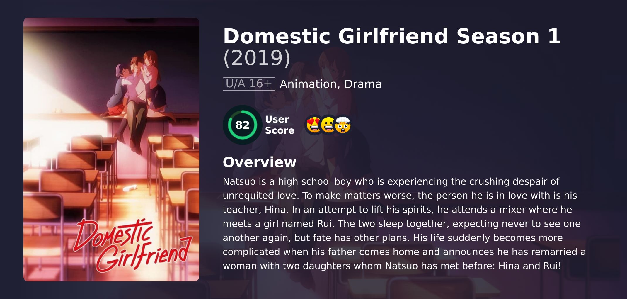 Domestic Girlfriend Season 1 Japanese Dubbed