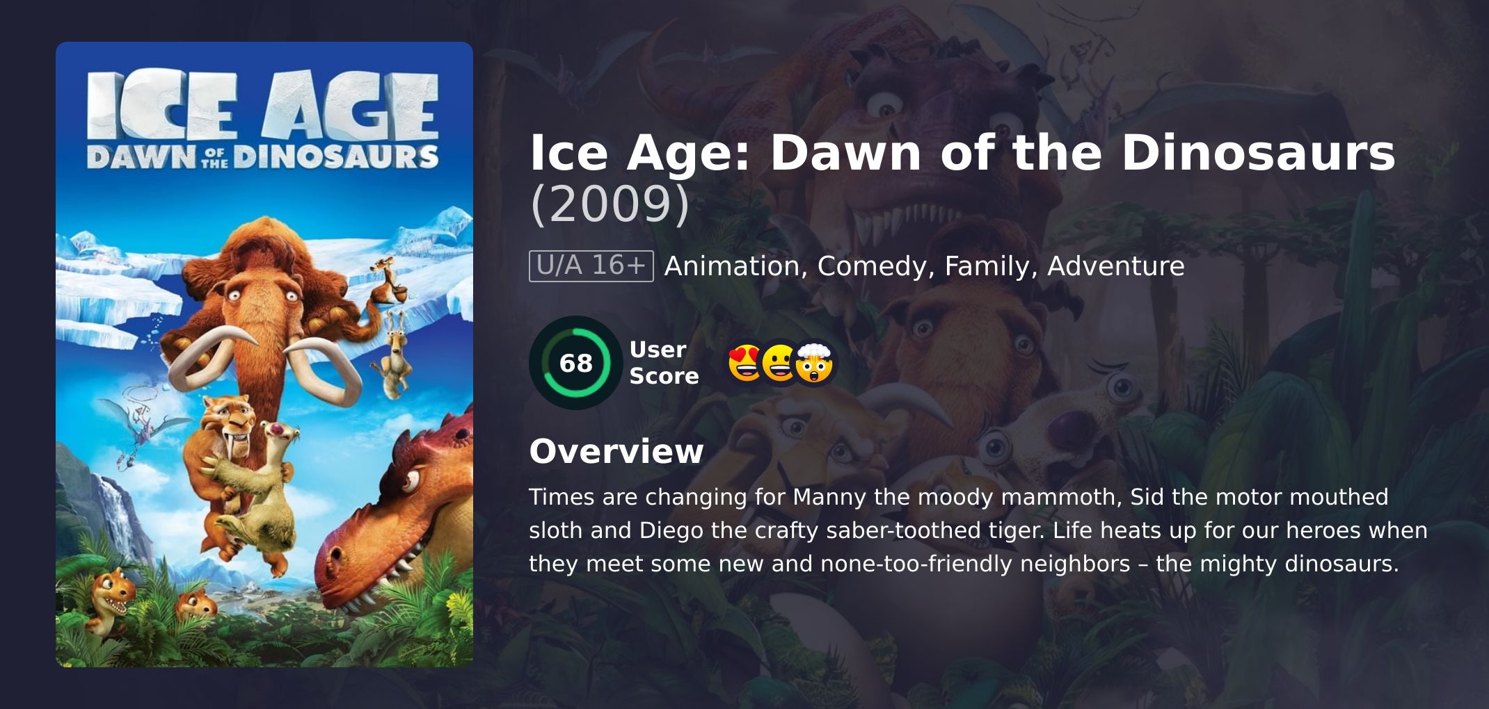 Ice Age: Dawn of the Dinosaurs Movie Hindi Dubbed