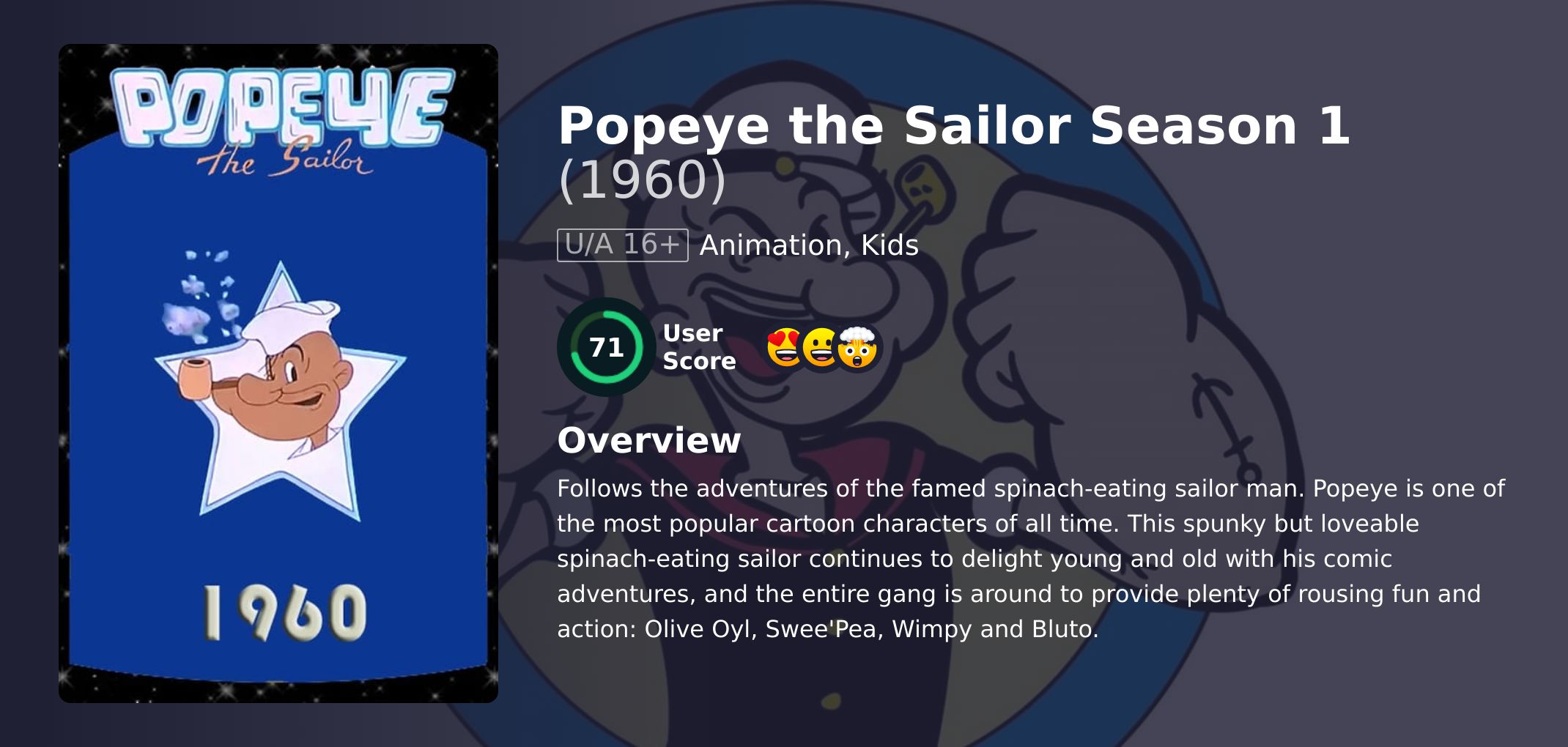 Popeye the Sailor Season 1 Hindi Dubbed