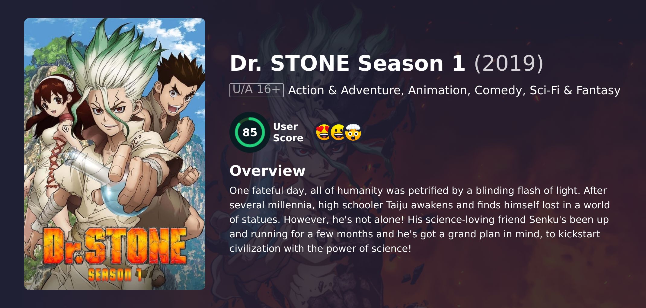 Dr. STONE Season 1 Hindi Dubbed