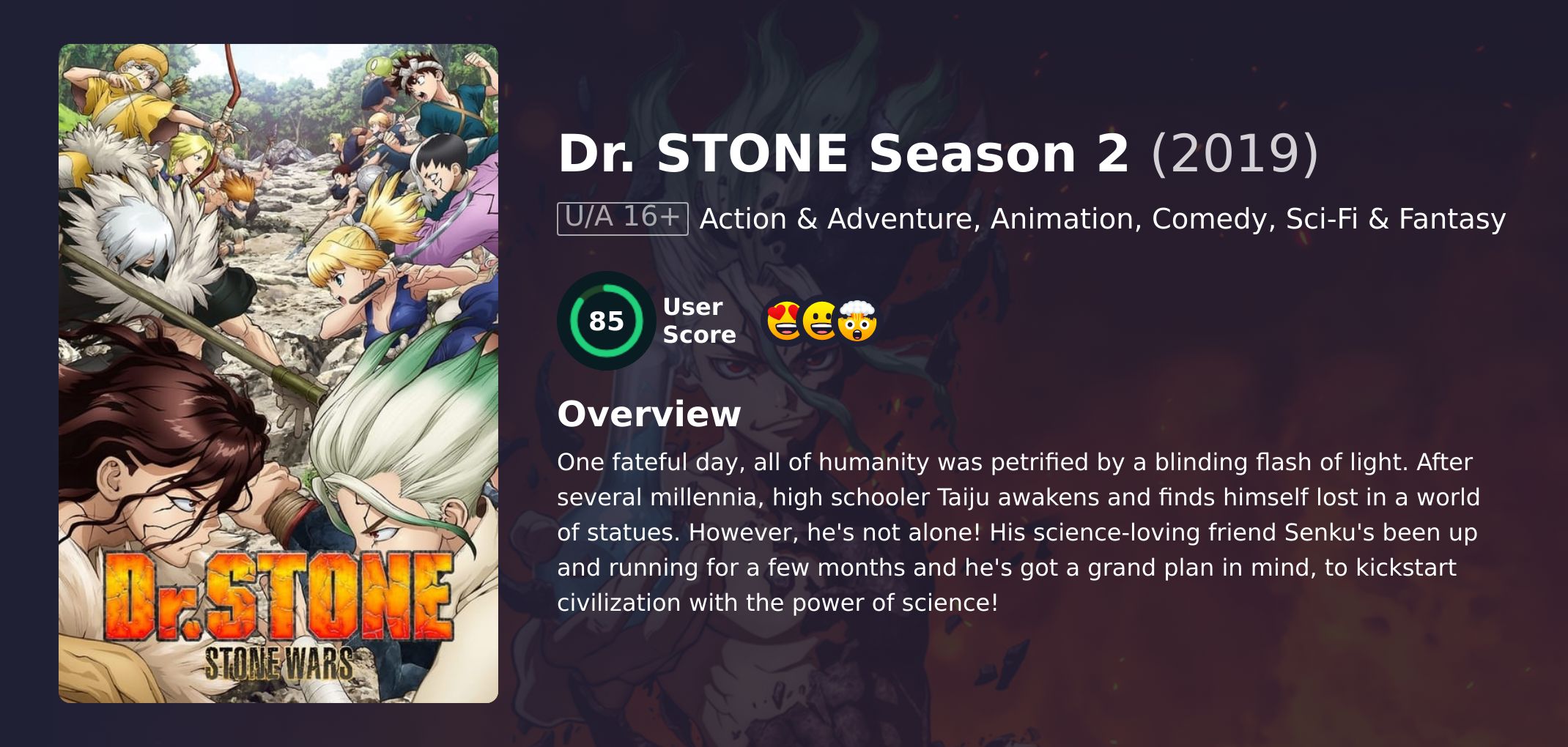 Dr. STONE Season 2 Hindi Dubbed