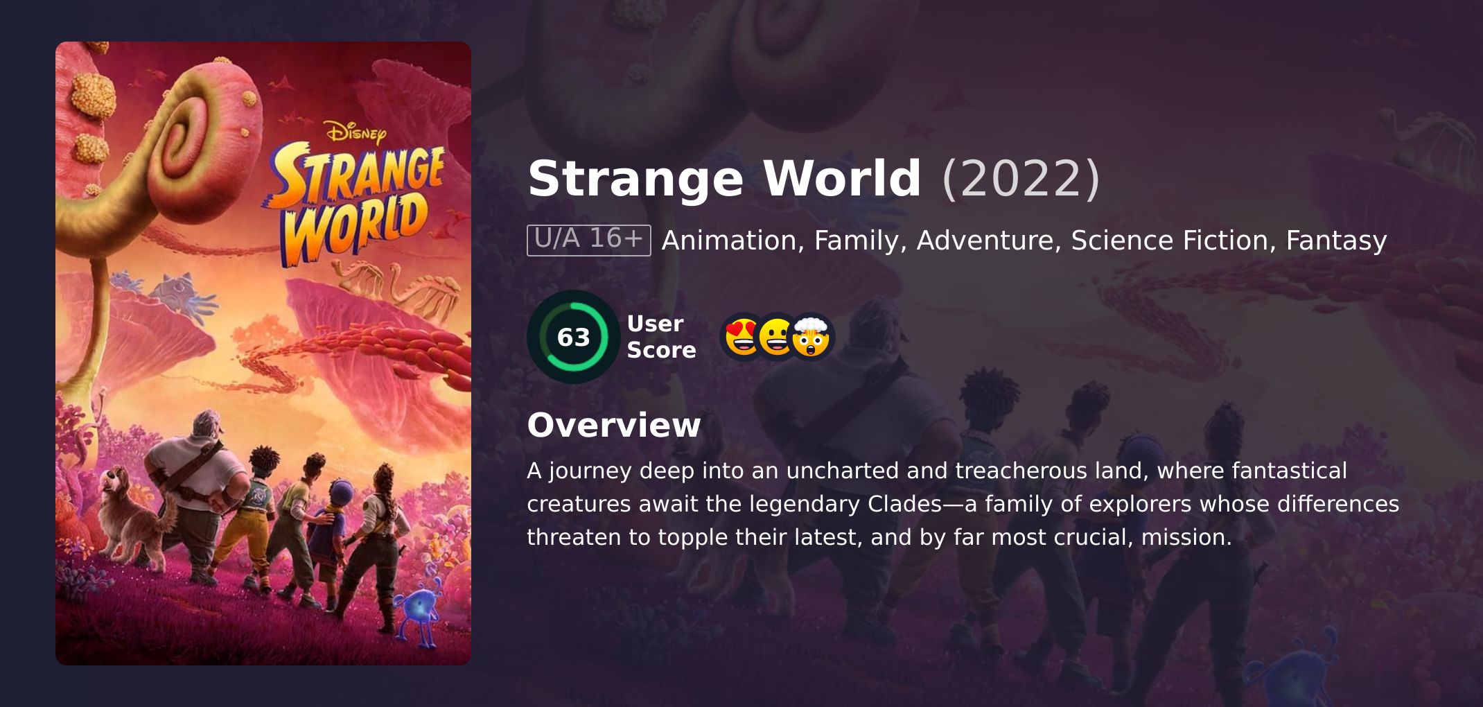 Strange World Movie Hindi Dubbed