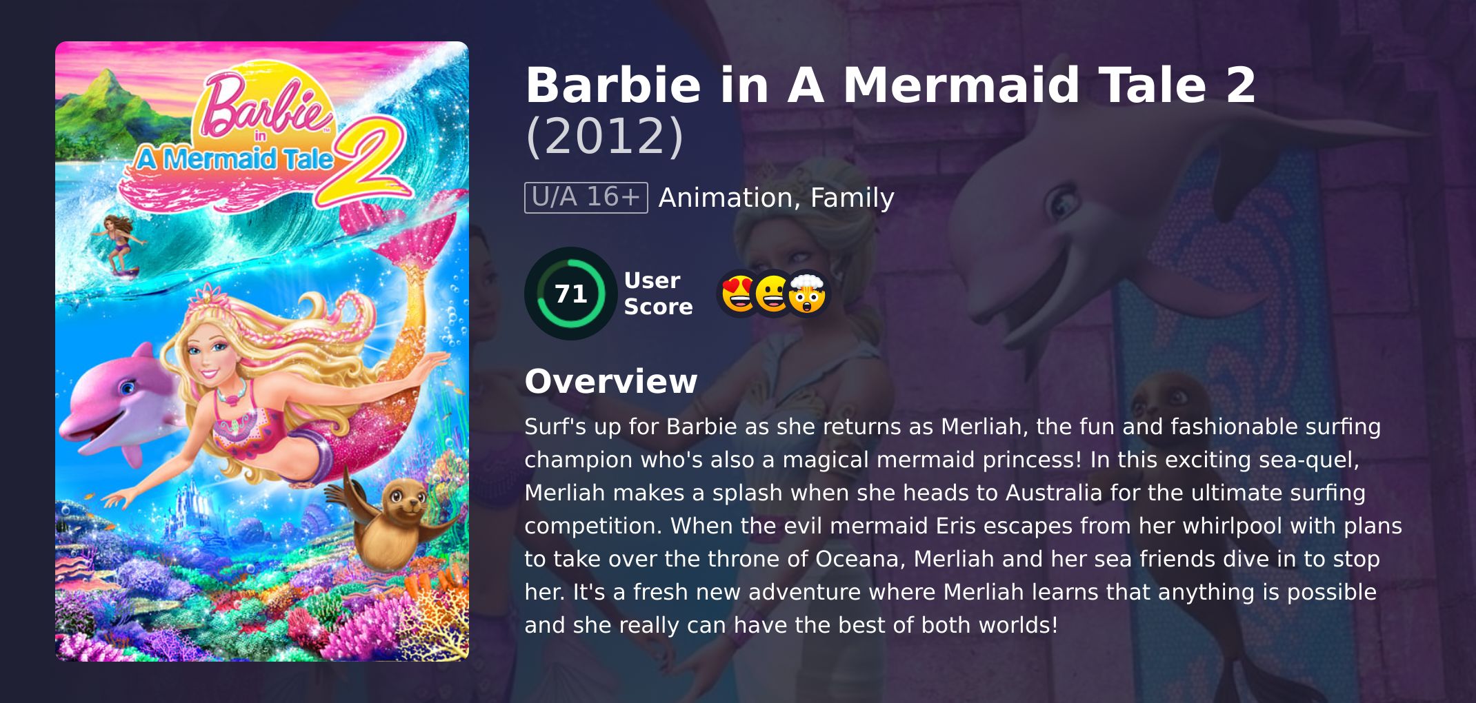 Barbie in A Mermaid Tale 2 Movie Hindi Dubbed