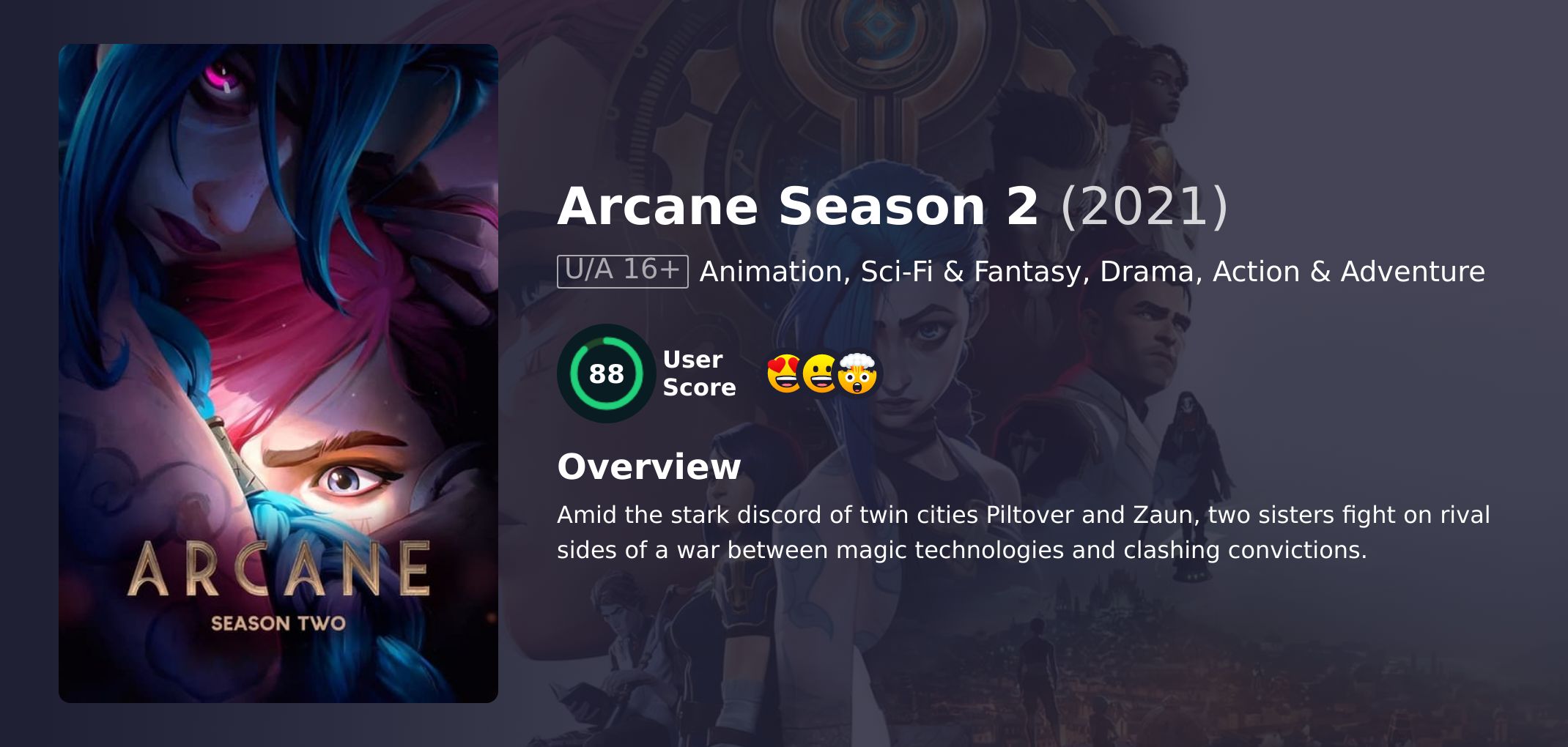 Arcane Season 2 English Dubbed