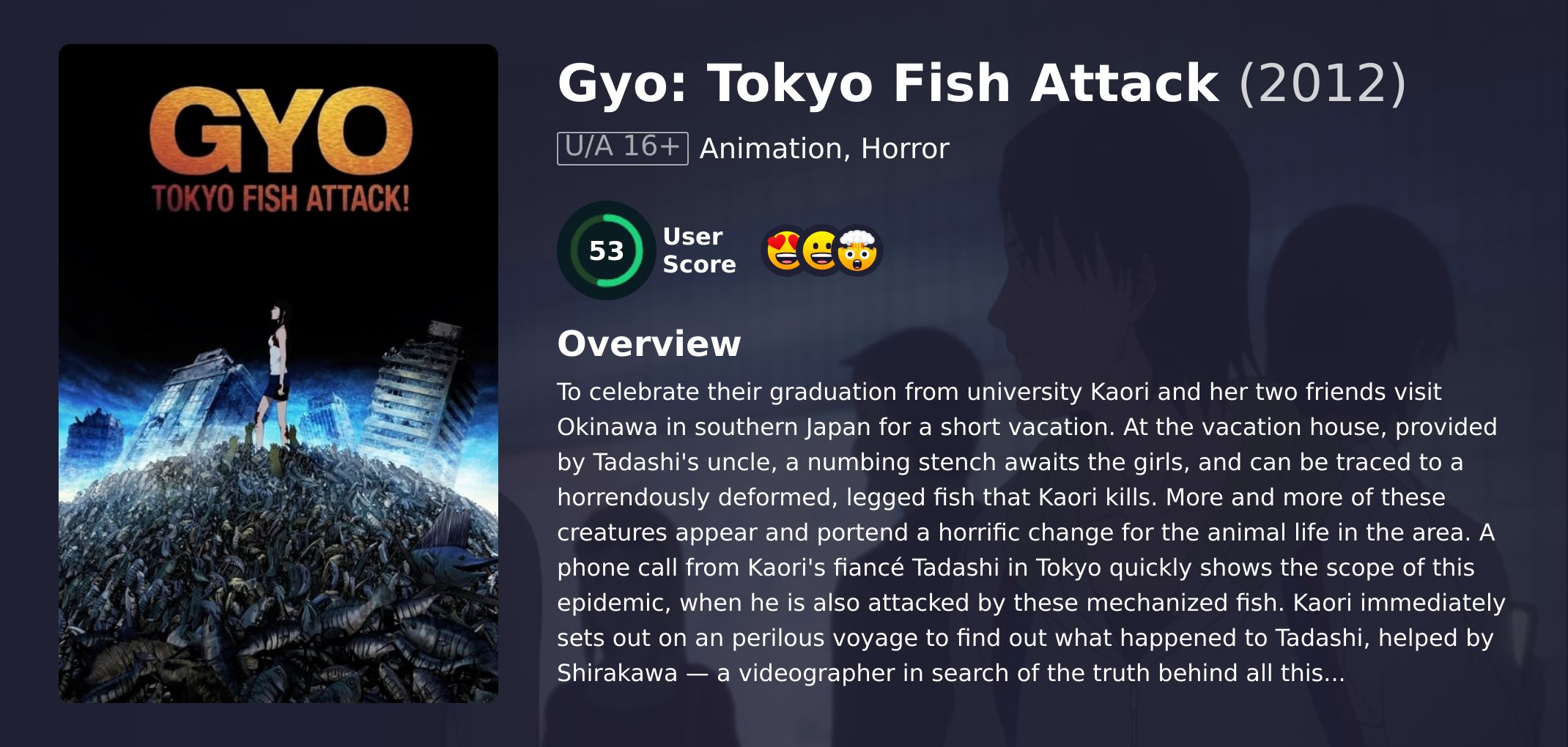 Gyo: Tokyo Fish Attack Movie English Dubbed