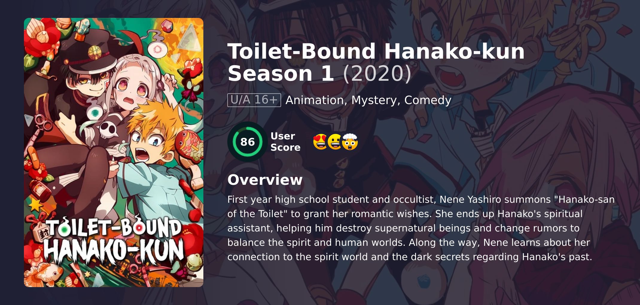 Toilet-Bound Hanako-kun Season 1 Hindi Dubbed