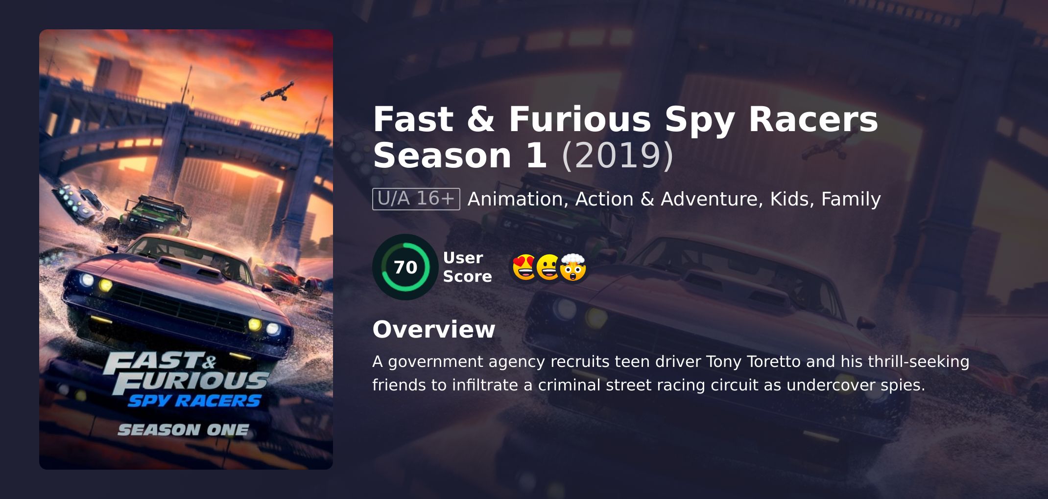 Fast & Furious Spy Racers Season 1 Hindi Dubbed