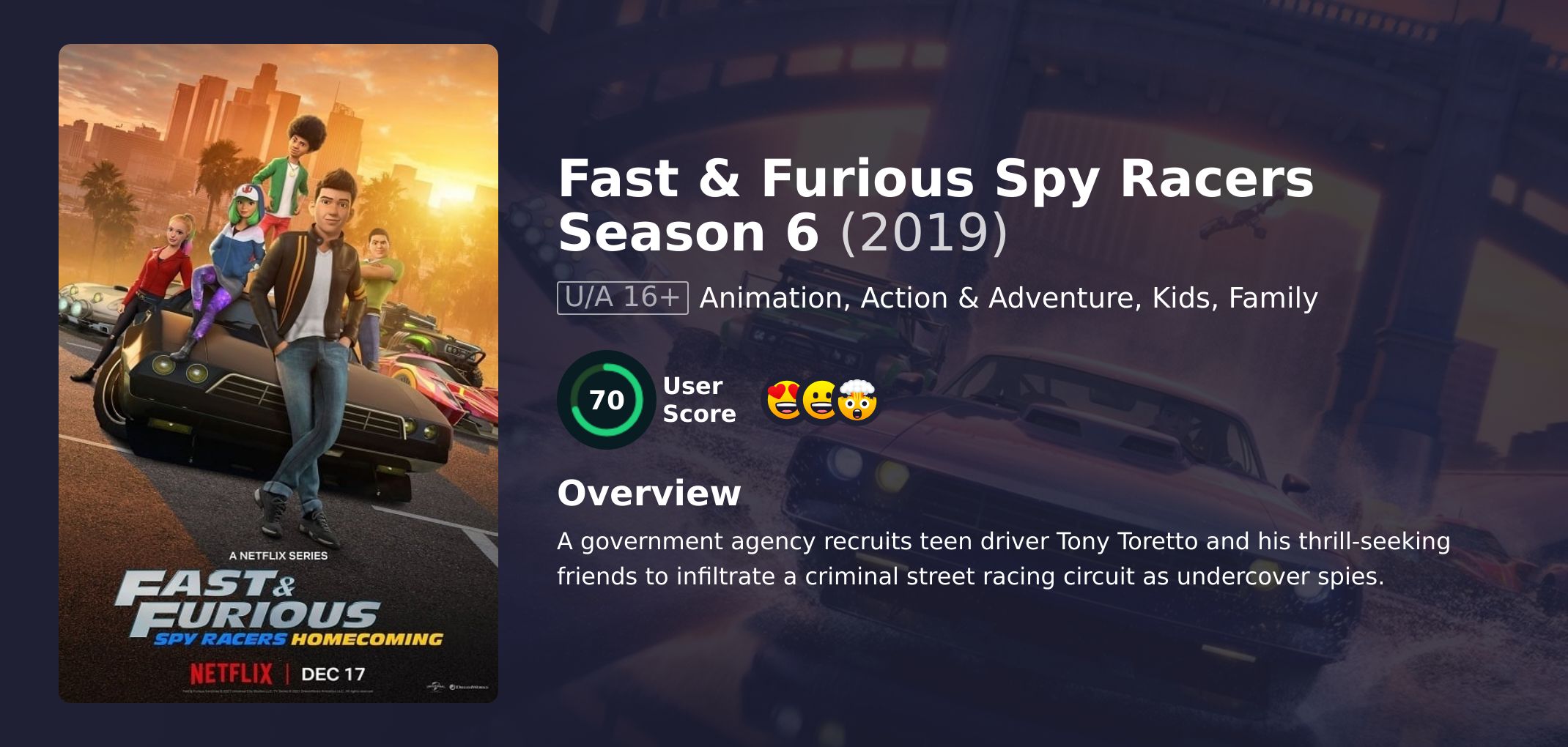 Fast & Furious Spy Racers Season 6 Hindi Dubbed