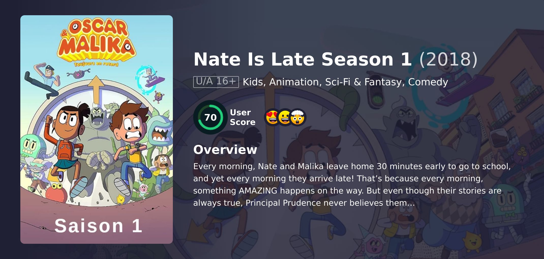 Nate Is Late Season 1 Hindi Dubbed