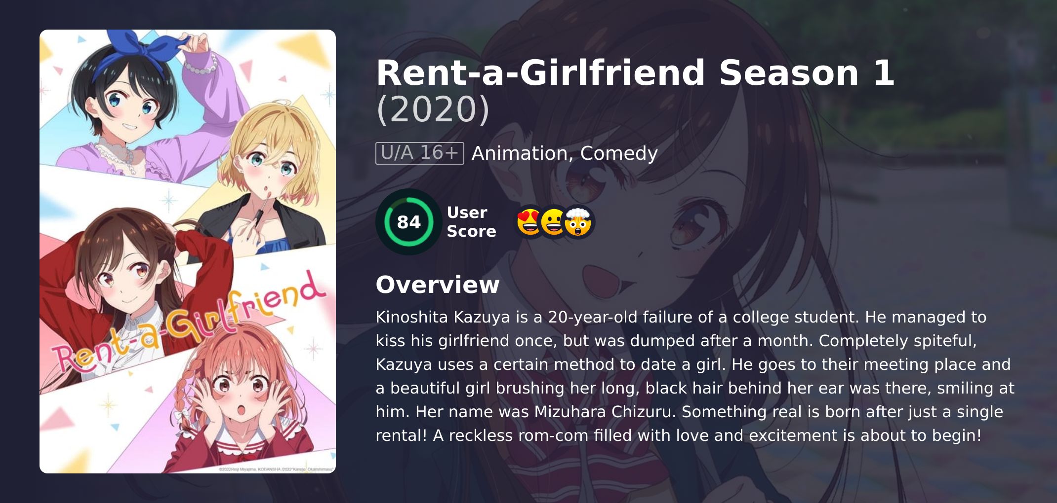 Rent-a-Girlfriend Season 1 Hindi Dubbed