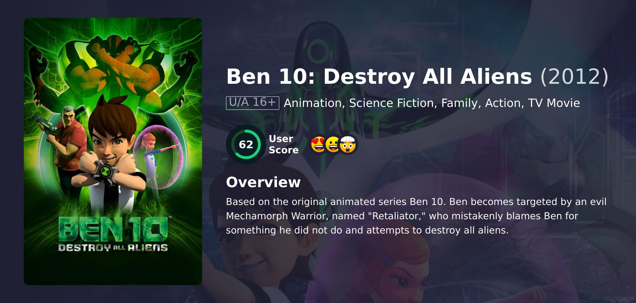 Ben 10: Destroy All Aliens Movie Hindi Dubbed