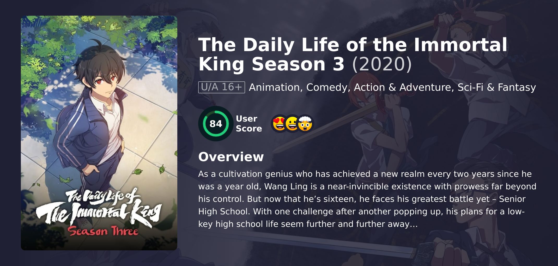 The Daily Life of the Immortal King Season 3 Hindi Dubbed